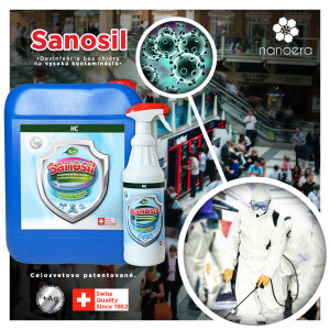Sanosil Fungus- Dezinfekcia bez chlóru na vysokú kontamináciu